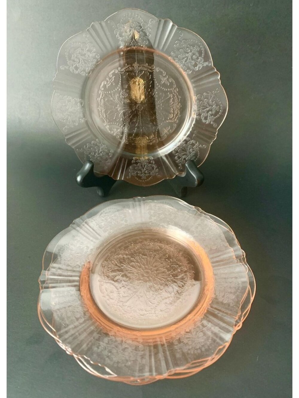 5 Pink Depression Glass American Sweetheart Bread & Butter Plates Side Dish